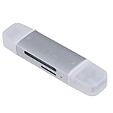 Digio2 USB3.2Gen1 Type-C＆A アルミカードリーダー／ライター CRW-DC3SD92SL シルバー top1-ds-2573978 [独自簡易包装]