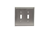 Amerock BP36515G10 Mulholland 2 Toggle Wallplate, Satin Nickel [並行輸入品]