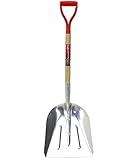 木柄アルミスコップ 炭(大) 【除雪・泥上げ作業に/アルミ製石炭スコップ/軽量・頑丈】