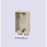 未来工業 露出スイッチボックス グレー PVR-22U