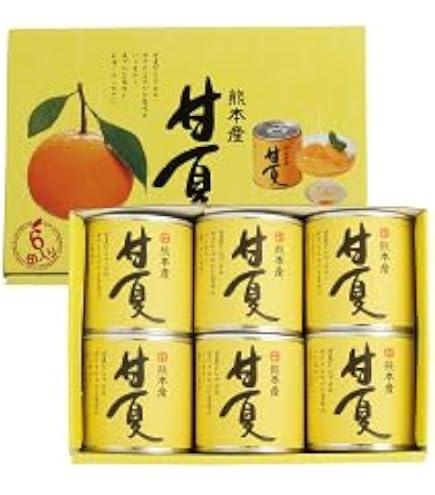 Amazon | JAあしきた デコポン＆甘夏缶詰 6缶入り（化粧箱