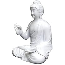 薬師如来坐像（石佛）像高26.0㎝　幅19.0㎝ Amazon.co.jp: 【薬師如来坐像（石膏風タイプ）】和の心 仏像 伍