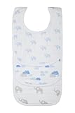 Lassig Baby Toddler Infant Soft 100% Cotton Muslin Bibs Burping Drooling Feeding Teether Gift Fabric