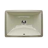 Nantucket Sinks UM-16x11-B 16-Inch x 11-Inch Rectangle Undermount Ceramic Vanity Bathroom Sink, Bisq