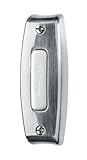 NuTone PB7LSN Wired One-Lighted Door Chime Push Button, Satin Nickel by Broan