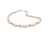Bitey Beads Silicone Teething Nursing Necklace 32'' (Pale Pink) by Bitey Beads