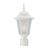 Acclaim 6117TW/FR Camelot Collection 1-Light Post Mount Outdoor Light Fixture, Textured White [並行輸入品