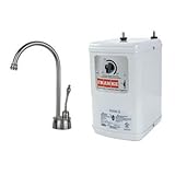Franke lb6180ファームHouse Littleバトラーシングルハンドル下シンクホット水ろ過蛇口、サテンニッケル