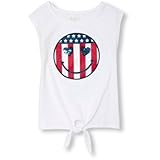 ザ・チルドレンズプレイス THE CHILDREN'S PLACE/ インベリッシュグラフィックタイフロントトップ トップス半袖Tシャツ 10～12歳【並行輸入】