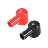 uxcell バッテリー端子絶縁ゴムカバー レッド ブラック 10mm×20mm、1ペア