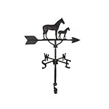 Montague Metal Products WV-255-SB 200 Series 32 In. Black Mare & Colt Weathervane