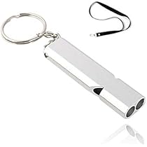 ホイッスル まとめ売り グッズ 4点セット アルミホイッスル ネックストラップ付 緊急用