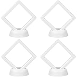 ディスプレイスタンド 缶バッジ 4個セット 11×11cm 台座付き ディスプレイケース 収納ケース収納 展示 ホルダー 缶バッチ 飾る ラバーストラップ 酸化防止