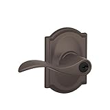 Schlage F51A ACC 613 CAM Camelot Collection Accent Keyed Entry Lever, Oil-Rubbed Bronze by Schlage L
