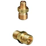 Western Enterprises B-70 Male NPT Outlet Adapters for Manifold Pipelines, Argon/Helium/Nitrogen, 1/4
