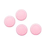 A-CRAFT 同色4個セット スイッチ用 ジョイコン スティック キャップ カバー (ピンク4個)