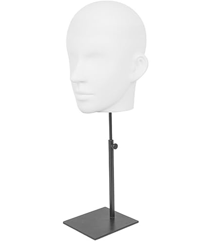 Amazon.co.jp: マネキンヘッド メンズ FRP樹脂製 ホワイト HD-18