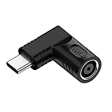 CYアダプターDC 20 Vジャック7.4 x 5.0 mm入力USB-C Type-C出力90度直角電源プラグ充電アダプター65 W