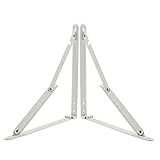 yaetek 1ペア折りたたみシェルフブラケット 12 Inch-12 Inch KOO-SH-0143-0144