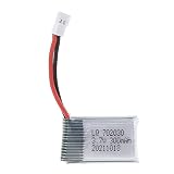 3.7V 300mAh Lipo バッテリー 702030 E55 FQ777 FQ17W FY530 U816 U830 H107 X11C 高容量充電式ヘリコプター車両 20C 702030 Li-Po バッテリーアップグレードバッテリー クワッドコプター用スペアパーツ