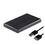 JUSTQIJUN G14 USB3.0 HDDモービーケース SSD.エンクロージャのサポート6TB.ケーブル付き外付けポータブルハードディスク2.5インチからUSBボックス (Color : G14-Black)