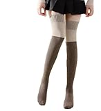 [Aseline] ニーハイソックス 厚手 レディース 冬用 暖かい 3足組 23-27cm 着圧 ハイソックス 靴下 綿 保温 防寒 オーバーニーソックス サイハイソックス ロングソックス