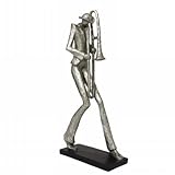 EcWorld Enterprises 7721253 New Orleans Mardi Grass 20 In. Jazz Trombone Musician Figurine