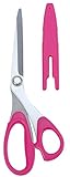 ミササ ステンレス裁ちはさみ 20cm ピンク No.8166