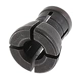 Fonowx 彫刻機用炭素鋼高精度コレットアダプターコレットチャック, 6mm