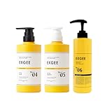 EXGEE エグジー シャンプー 400㎖ ＆トリートメント 400g ホワイトムスクの香り ボディソープ オーガニック成分配合 潤い ハリ オーガニックハーブの香り ESPOIR TRIBE エスポワール・トライブ ボトル3点セット