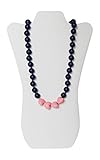 Little Teether Brave Teething Necklace for Baby Nursing - Stylish Silicone Necklace for Moms, Teethe