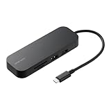 サンワダイレクト Type-C ドッキングステーション HDMI 4K /30Hz LAN SD/microSD Type-A×2 USB-C×2 PD100W 急速充電対応 8-in-1 USBハブ 400-DKM2BK