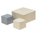 未来工業 防水プールボックス 平蓋 正方形 ノックなし 150×150×100 グレー PVP-1510A