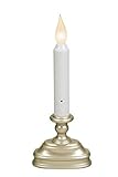 Battery Operated LED Window Candle with Sensor (Pewter) FPC1520P [並行輸入品]