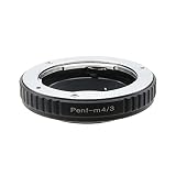 Toileum PENF-M4/3マウントアダプターリング オリンパスPen F (FV/FT)マウントレンズに対応 M4/3マウントカメラボディーに対応 GX9 GX85 GX8 GX85 OM-D E-M10 III E-M1 II E-M10 IIカメラ用アダプターリング 無限遠実現 マニュアルフォーカスレンズアダプターリング