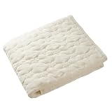 プレイマット カバー (120 160) (140 200) (160 200) シームレス 洗える 赤ちゃん ベビー マット フランネル 四隅ゴム 敷パッド 滑り止め フロアマット 洗濯 出産祝い おしゃれ 秋 冬 ちゃいなび AngeSmaile (アンジュスマイル) (アイボリー・星, Mサイズ(200x140cm))