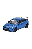 TrueScale Miniatures MINI GT 1/64 ホンダ シビック Type R 2023 ブーストブルーパール 左ハンドル 完成品