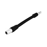 uxcell　ドライバービット　メタル製　シルバートーン　柔軟　六角シャンクドライバツール　140mm 長さ