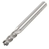 uxcell　エンドミルカッター　5mmx6mm　4刃　HSS　AL　60mm長