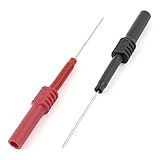 uxcell テストプローブ　2個　デジタル　マルチメータ　プローブ　ピン　テスター　4mm　ソケット　600V 1A