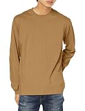 5.6oz ロングスリーブTシャツ (1.6インチリブ) 501101 ダークキャメル 2XL