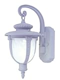 Livex Lighting 9057-03 1 Light Outdoor Wall Lantern, White [並行輸入品]