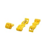 AIRIC 100pcs Nylon T-Tap Wire Splices Connectors Yellow Tap In Quick Splice Self-stripping 12-10 Gau