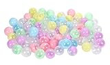 Crystal craft ガチャガチャ カプセル 65mm 少し大きいサイズ パステル×透明 アソート 50個セット