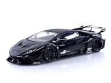 オートアート (AUTOart) 1/18 リバティーウォーク LB-シルエット ワークス ランボルギーニ ウラカン GT ブラック 完成品
