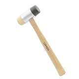 Urrea 1364 13-Ounce Rubber Cap Hammer with Oak Handle, Steel by Urrea