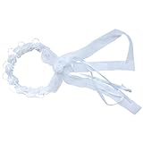 (フィーショー)FEESHOW　女の子　花輪　ベール付きパールデコレーション　花かんむり　花冠カラフル　ヘッドドレス 髪飾　りカチューシャ　 ヘアアクセサリー ウェディング ダンス衣装 ライブ フェス