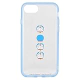 グルマンディーズ ドラえもん IIIIfit Clear iPhoneSE(第2世代)/8/7/6s/6(4.7インチ)対応ケース Aタイプ DR-62A ライトブルー