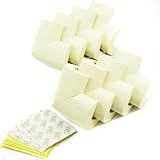 Comicfs Thick Baby Safety Softener Table Edge Guard Protector / Corner Cushions, White, 8pcs, with C