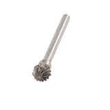 uxcell ヤスリ 3×16mm 歯付フルート 硬質合金 バリツール グレー